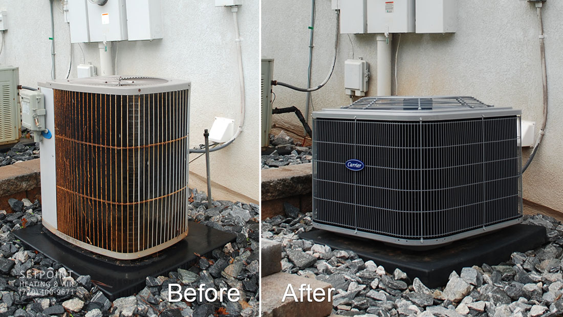 before after new air conditioning