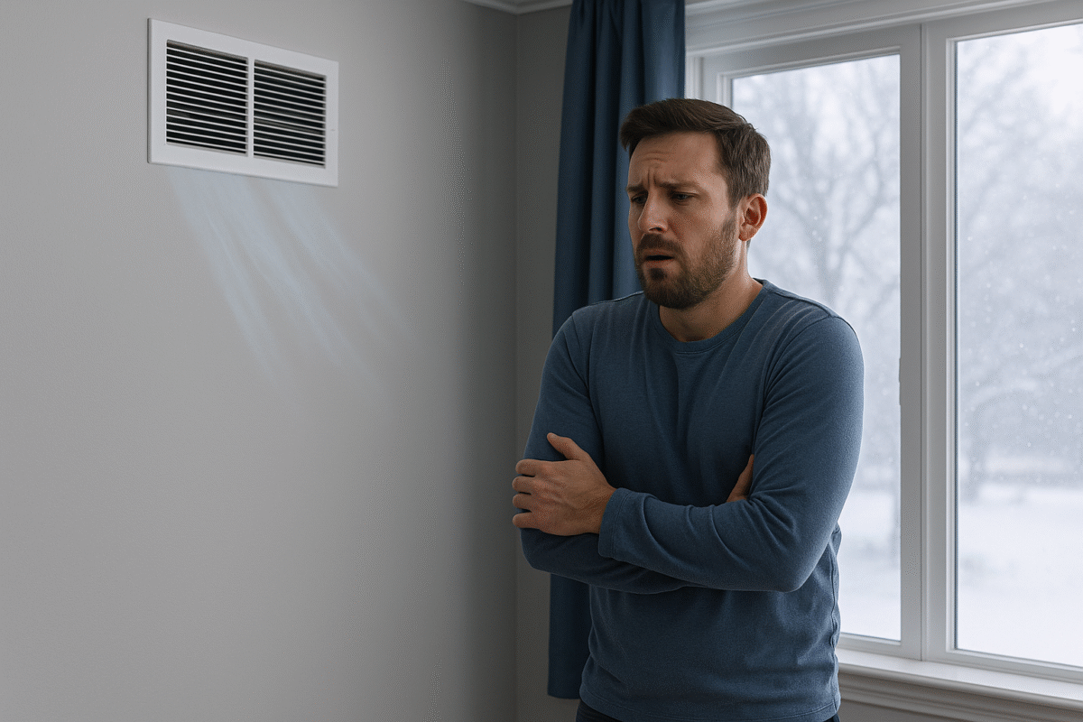 furnace blowing cold air